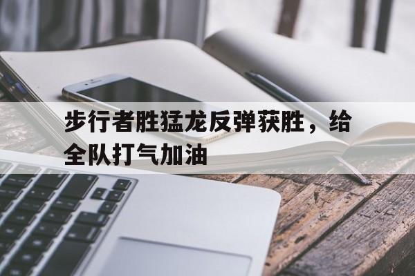 关于步行者胜猛龙反弹获胜，给全队打气加油的信息